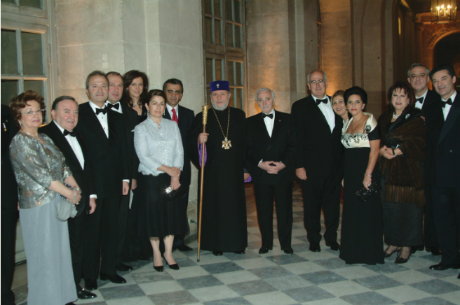 Celebrating the 100th anniversary of AGBU at the Chateau of Versailles with dignitaries and special guests. (2006)