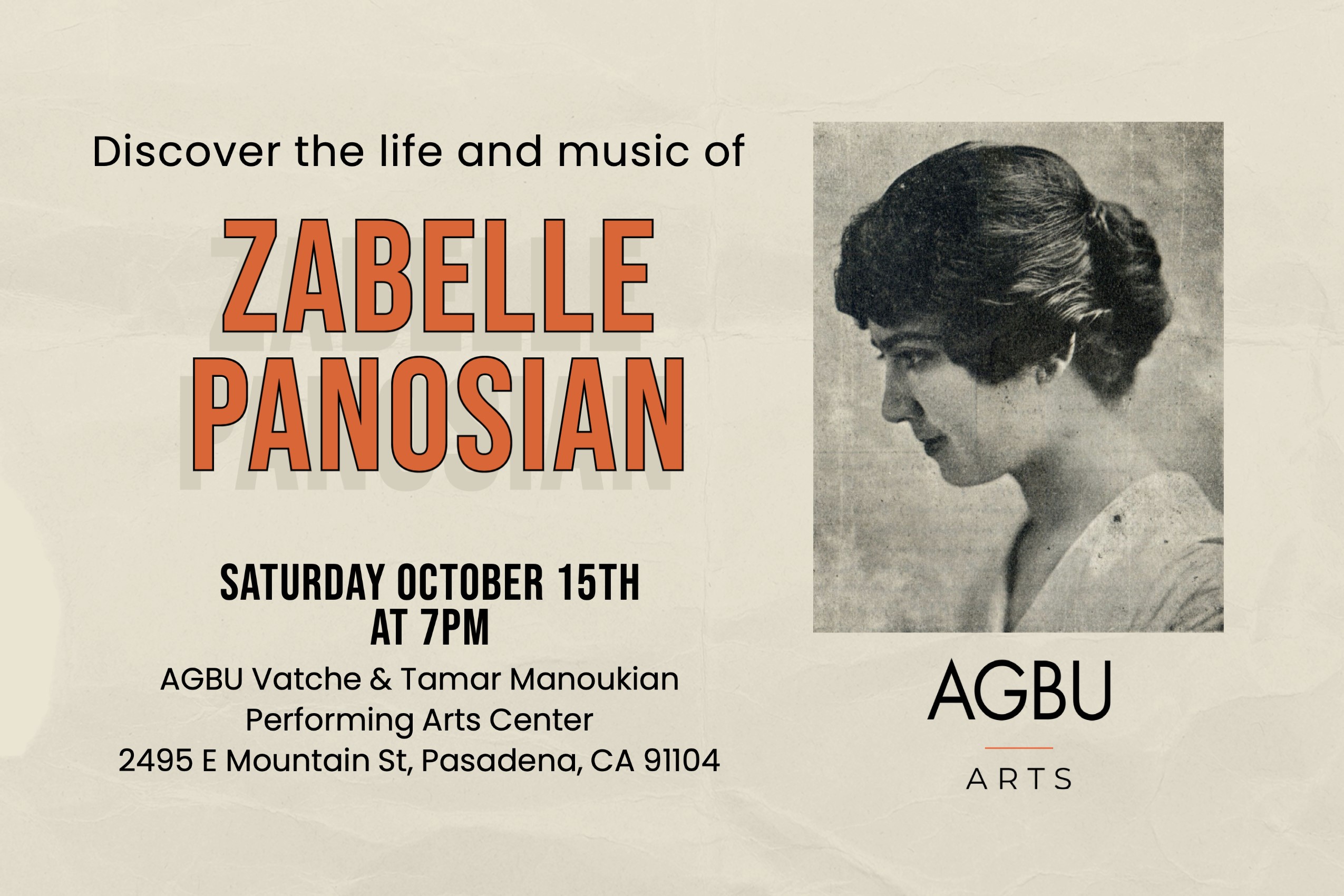 "I am Servant of Your Voice: Armenian-American soprano Zabelle Panosian, 1891-1986" Presented by Ian Nagoski & Harout Arakelian