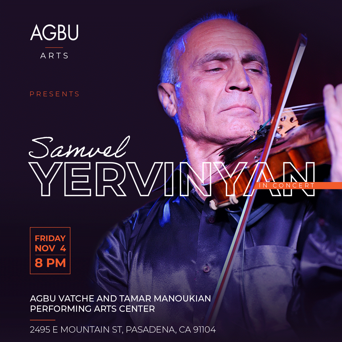 AGBU Arts Presents: Samvel Yervinyan in Concert