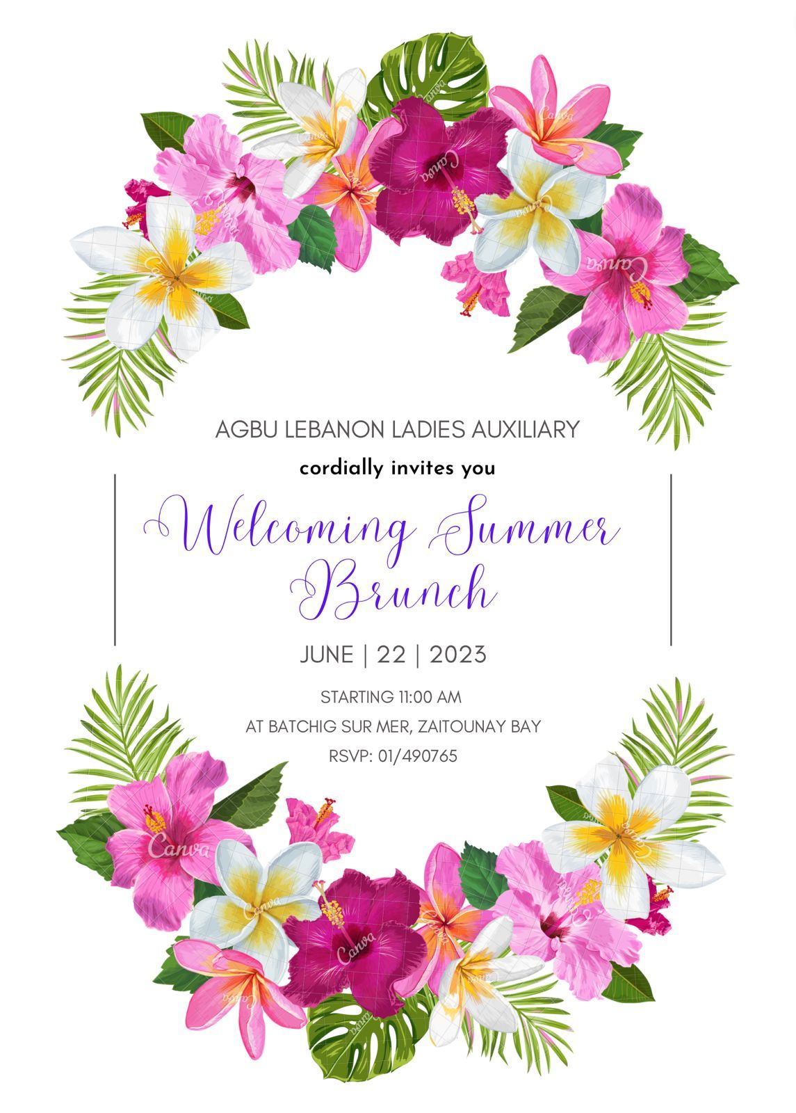 Welcoming Summer Brunch - AGBU Lebanon Ladies Auxiliary