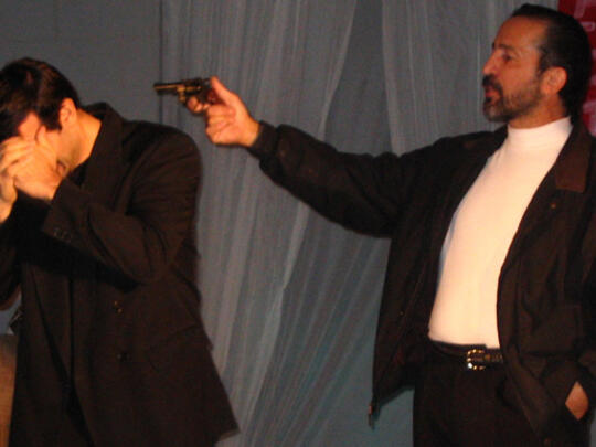 A dramatic scene from the AGBU Toronto production of "The Hi