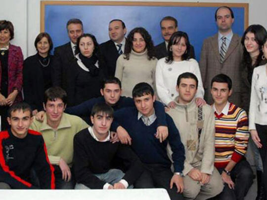 (top row, left to right) AGBU Diaspora youth programs coordi