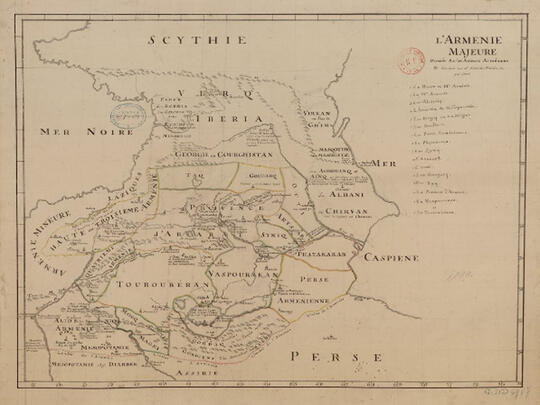 Artsakh on a historical map