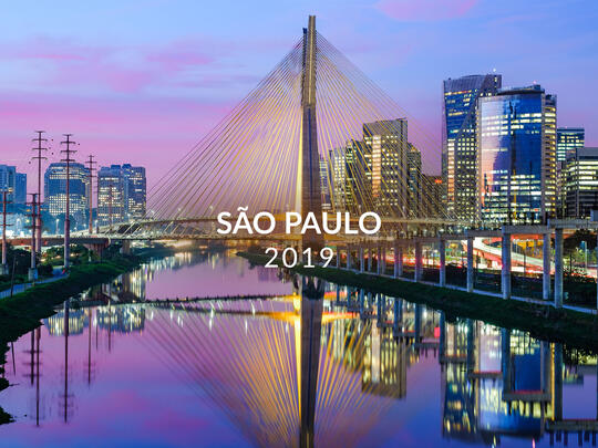 photo of Sao Paulo with the words Sao Paulo 2019 superimposed