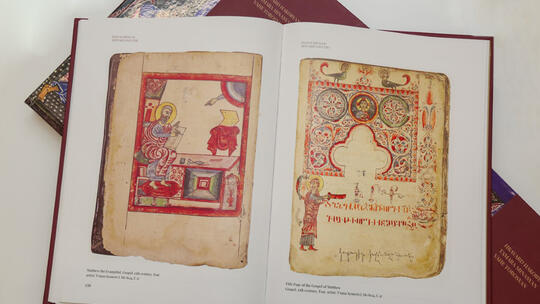 Pages illustrées du livre " Manuscript Heritage of Artsakh and Utik ".