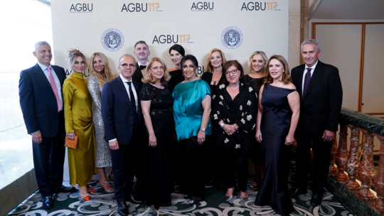 Members of the Gala Committee with Co-Chairs Nora Janoyan Balikian (2ndd from L, Back row) and Aline Patatian (3rd from L, Front row). Photo credit: ARKA photography